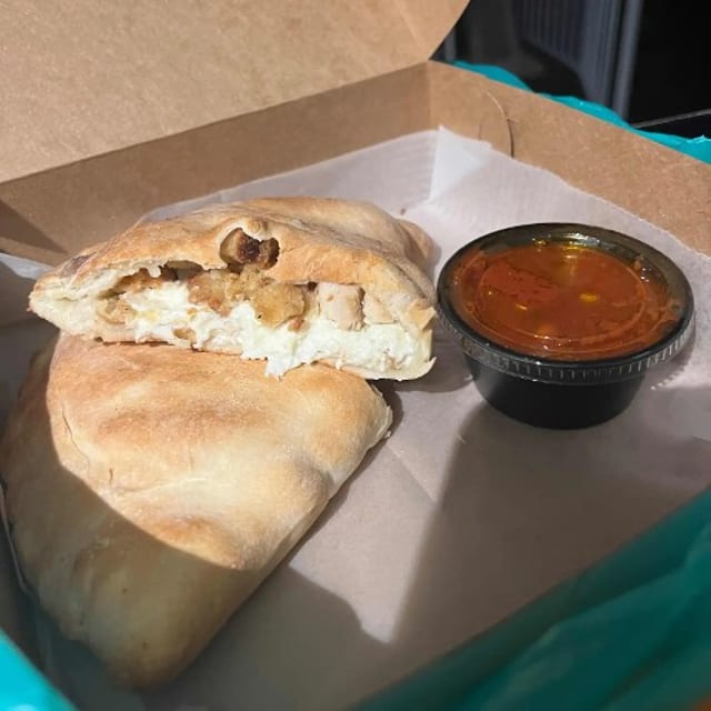 Chicken Parmesan Calzone.