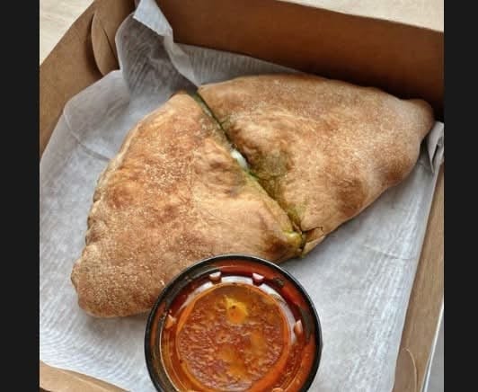 Turkey & Pesto Calzone.